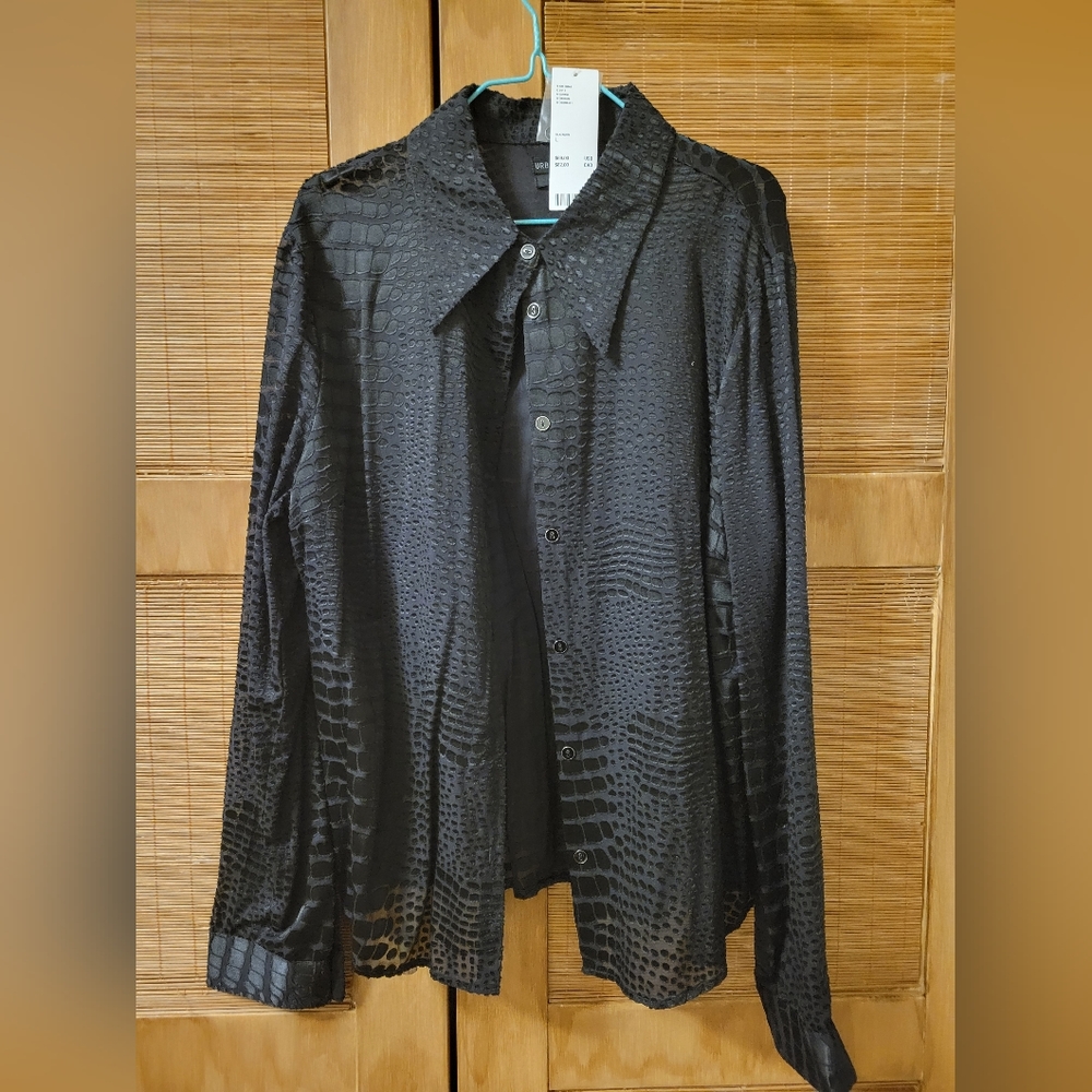 NWT Urban Outfitters Sheer Animal Print Blouse